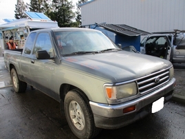1996 TOYOTA T100 GREEN XTRA CAB 3.4L MT 2WD Z17584